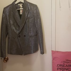 PARTY H&M silver blazer